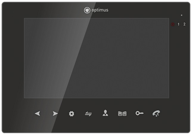 Видеодомофон Optimus VMH-7.1 (b) черный Цветные видеодомофоны фото, изображение